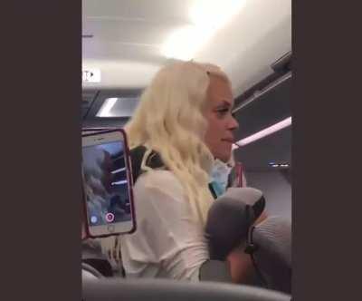 Here we go again. Anti-masker goes ballistic on board airline flight. But wait, this one has a twist ending- he’s married to Karen!