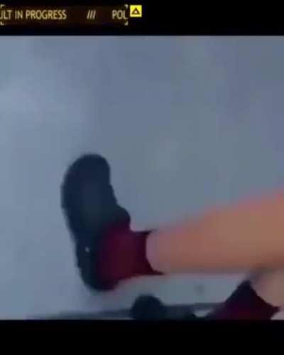 Police assault in progress.