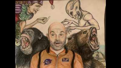 Joe watches me draw the Joe Rogan Experience