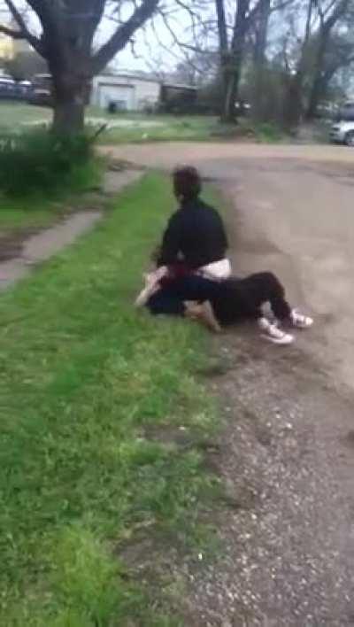 Very hard slaps in a girl fight