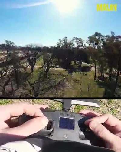 Landing on a moving train | FPV Freestyle