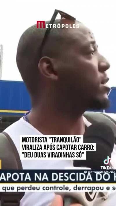 Anderson Silva capota carro 😱😱