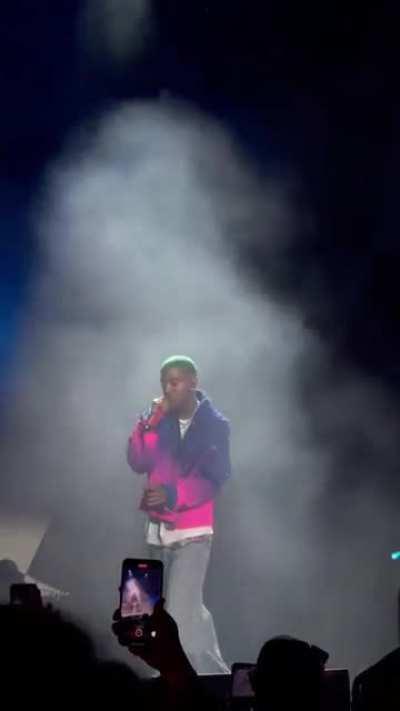 Kid Cudi Performing Moon at Virgil’s tribute collection