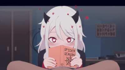 she's just reading a book, keep scrolling (kamuo) [modeus - helltaker]