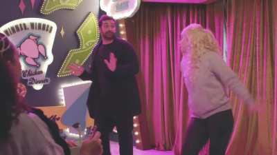 Angela's ass jiggling a bit from her appearance on Dropout