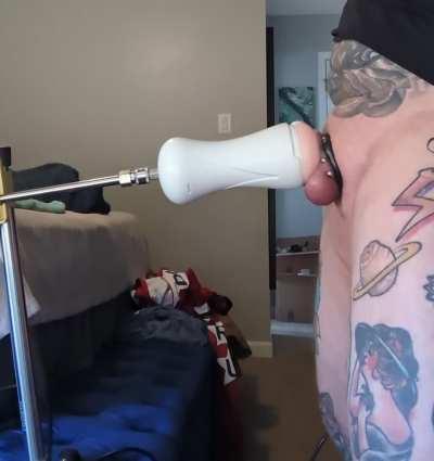 Letting the machine fuck my cock is my favorite thing ever