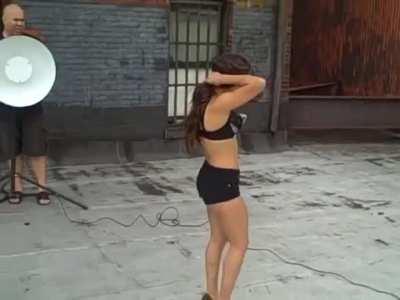 A throwback photoshoot of Zelina Vega