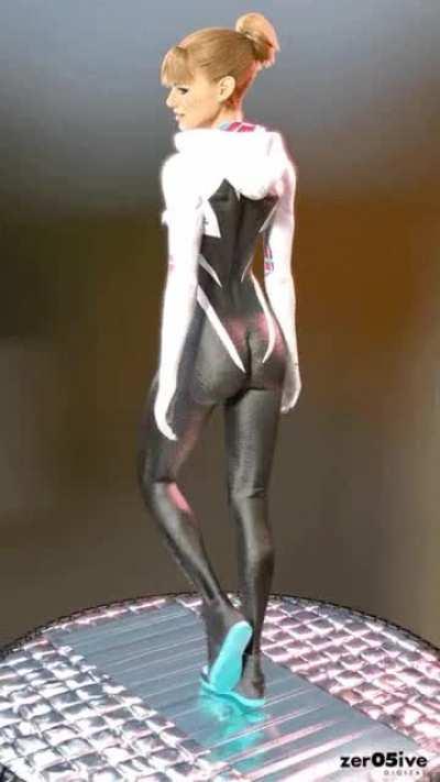 Spider-Gwen animation (Emma Stone) credit: zer05ive Digital