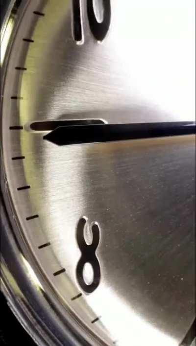 Watch a minute hand passing by