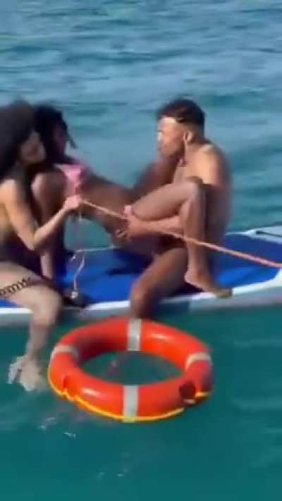 You, me and her at sea.