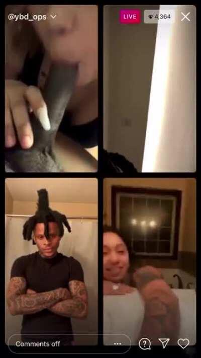 Brazybalo live on ig being naughty 👀😈