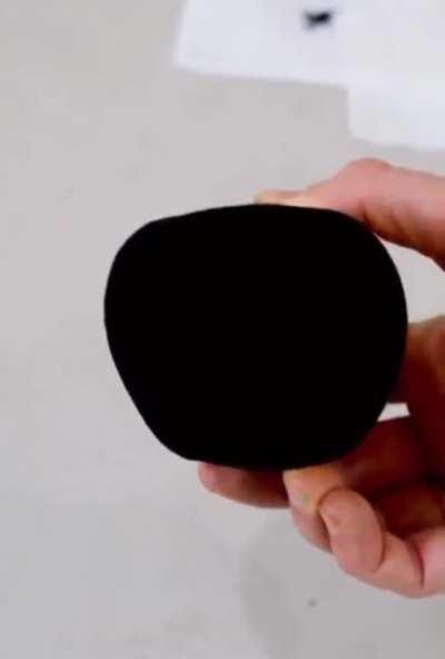 Painting An Apple With The Blackest Paint (Musou Black) It Absorbs 99.2% of The Visible Light