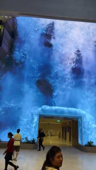 The entrance to Singapore Changi Airport is on another level