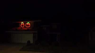 Coolest Halloween light show 