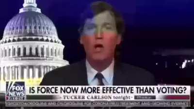 Tucker Carlson siege mode