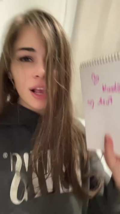 the doll wrote down her wishes