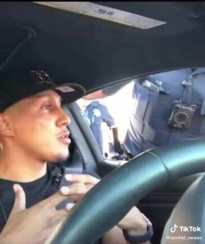 Guy gets pulled over and asks for supervisor. Gets gun drawn on him.