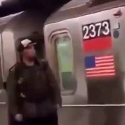 Dude spits on a guy...