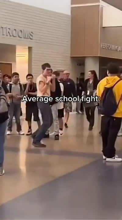 Average school fight 