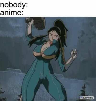 anime does not follow the laws of physics