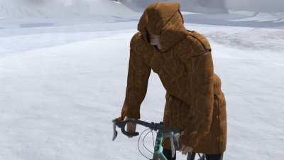 Patrick Bateman bikes to Antarctica cinematic rtx on