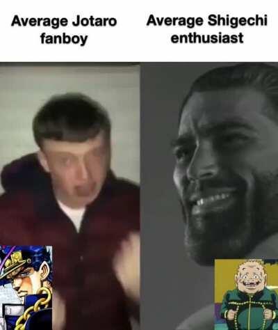 The virgin Jotaro vs the chad Shigechi