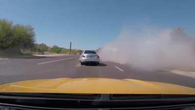 Idiot cut off lane in Sunny Scottsdale, AZ