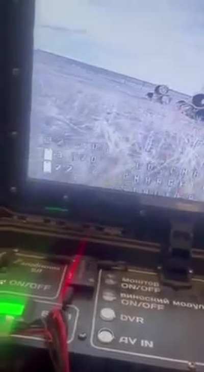 Ukrainian drone operator gets excited