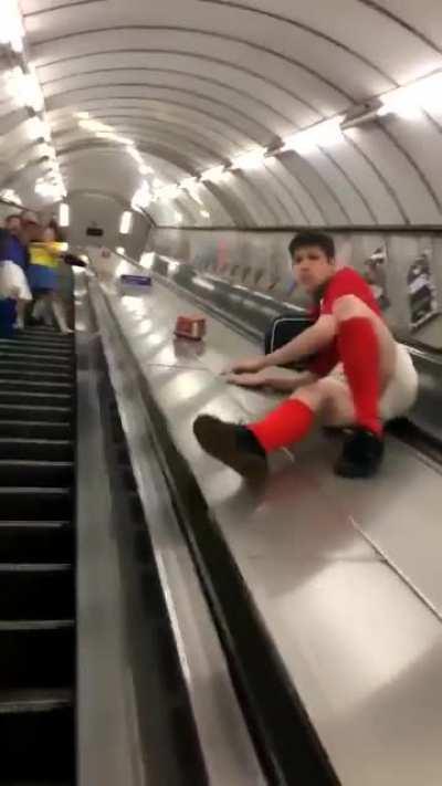 WCGW when using escalator the wrong way