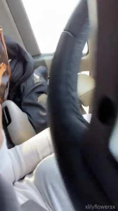 Just stopping for a quick masturbation break on the go