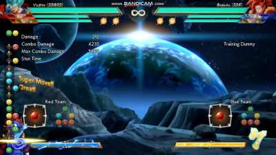 Simple to medium Vegito combos. (My apologies for the misses at the middle)