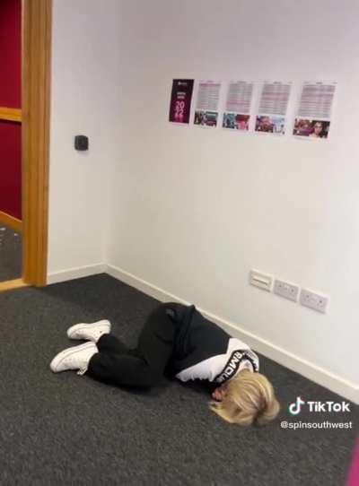 When your work mate scares easily…