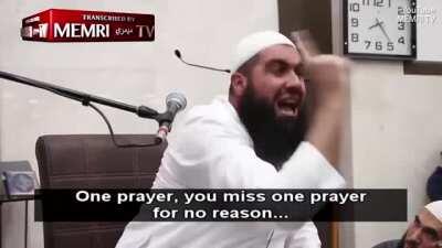 I’m just going to leave it like that... can’t wait to hear justification for why a murderer and rapist is better than missing a prayer in the eyes of Allah