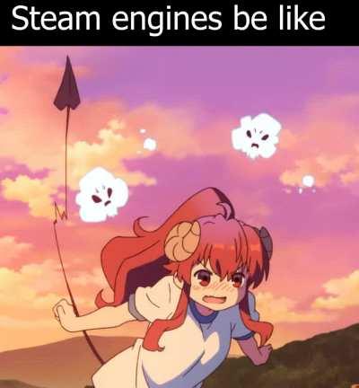 Daily Machikado Mazoku #30 Angry locomotive noises