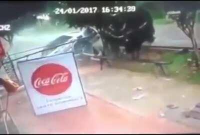 I'm sure the driver tasted the feeling