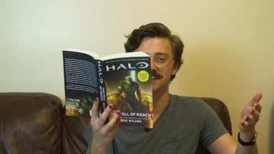 Me reading the first few sentences of Shattered Symphony