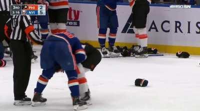 Wahlstrom and DeAngelo go at it