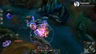 (Volume Warning) New world record for biggest shield on one champion done by my friends and me. 38,131 Shielding, details in comments