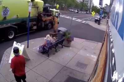 Idiots in garbage trucks