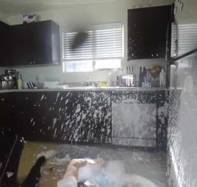 Brandon Farris and his homemade fireworks