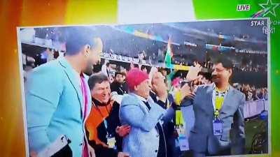 Gavaskar's reaction when India won the match..