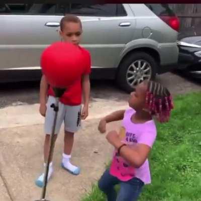 “You can’t hit me back” 🤣😭