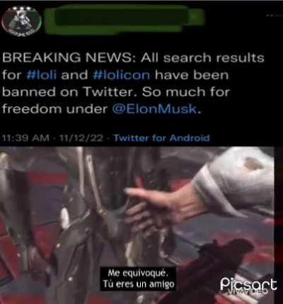 Elon se basa por primera vez