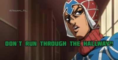 Don't run through the hallways kids