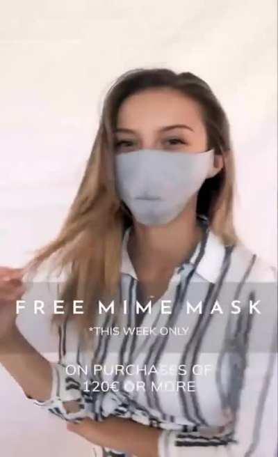 Even behind a mask she’s cute