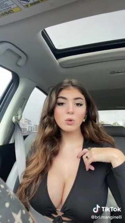 Busty Car Girl @bri.manginelli