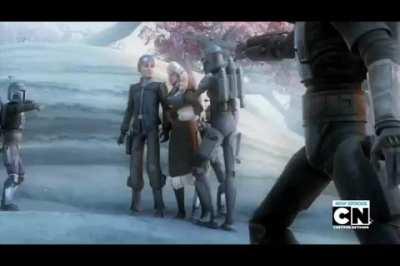 Remember when Bo Katan slapped Ahsoka's ass?