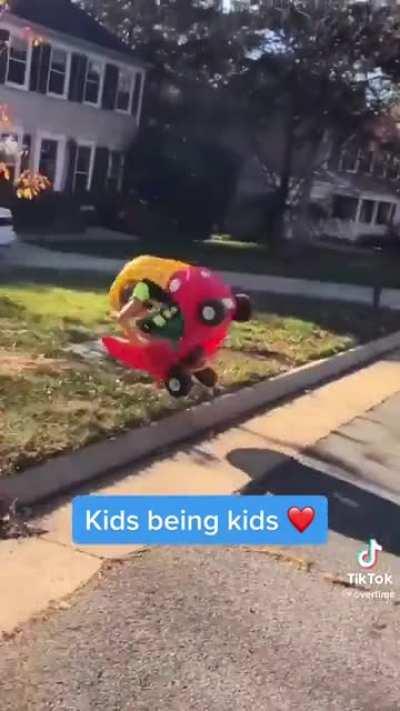 while I do a flip in this little car!!