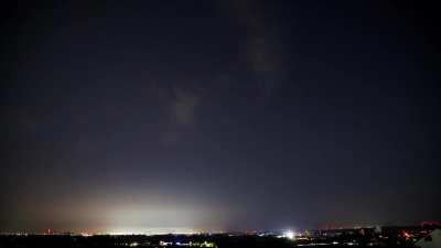 TimeLapse of night sky with clouds over Mannheim
