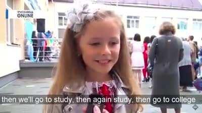 This Ukrainian kid have such wisdom for her age..